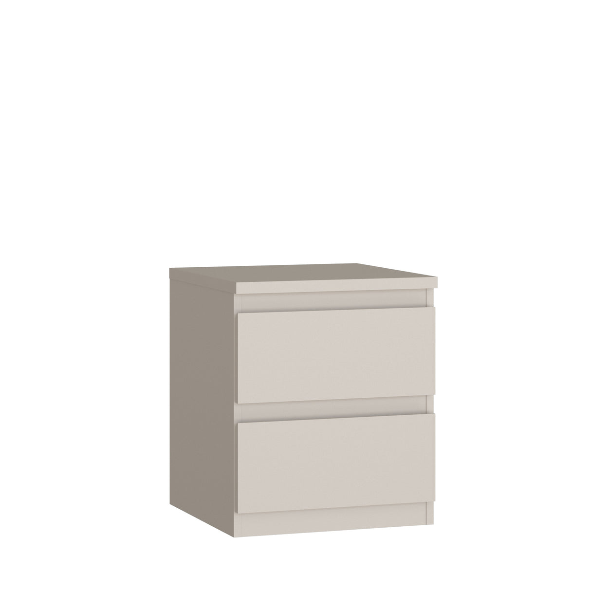 Alaska 2 Drawer Bedside Table - Cashmere - FurniComp
