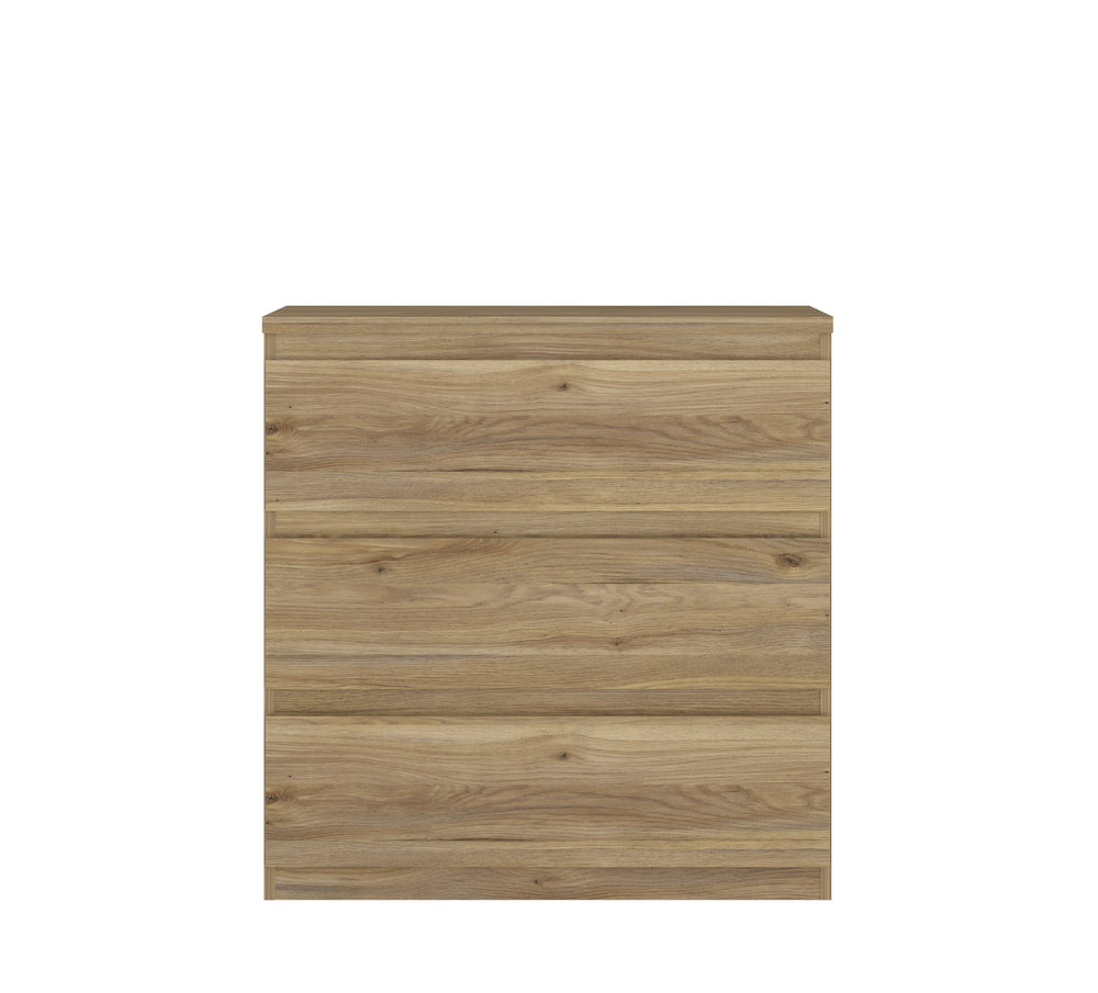 Alaska 3 Drawer Chest of Drawers - Oak - FurniComp
