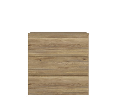 Alaska 3 Drawer Chest of Drawers - Oak - FurniComp