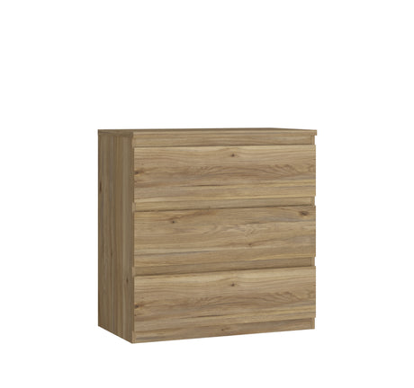 Alaska 3 Drawer Chest of Drawers - Oak - FurniComp