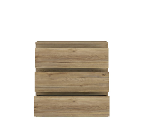 Alaska 3 Drawer Chest of Drawers - Oak - FurniComp