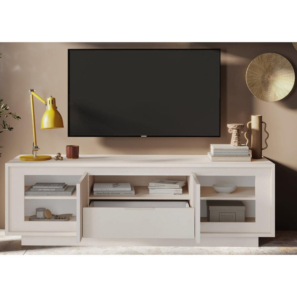 Berlin 2 Door 1 Drawer 180cm Cashmere TV Stand - FurniComp