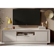Berlin 2 Door 1 Drawer 180cm Cashmere TV Stand - FurniComp