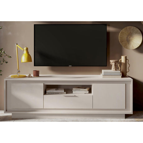 Berlin 2 Door 1 Drawer 180cm Cashmere TV Stand - FurniComp