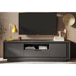 Berlin 2 Door 1 Drawer 180cm Grey TV Stand - FurniComp