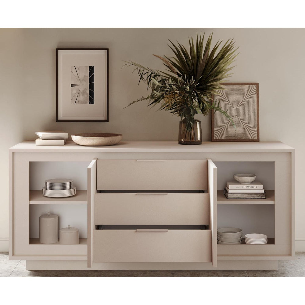 Berlin 2 Door 3 Drawer 180cm Cashmere Sideboard - FurniComp