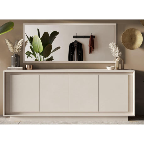 Berlin 4 Door 207cm Cashmere Sideboard - FurniComp