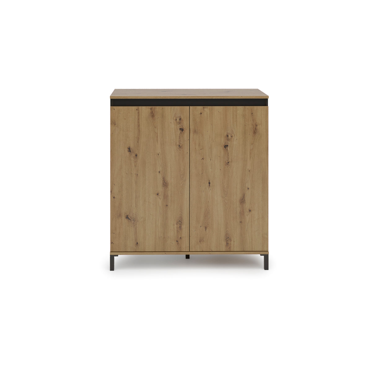 Cancun 2 Door 100cm Anthracite and Artisan Oak Highboard/Tall Sideboard - FurniComp