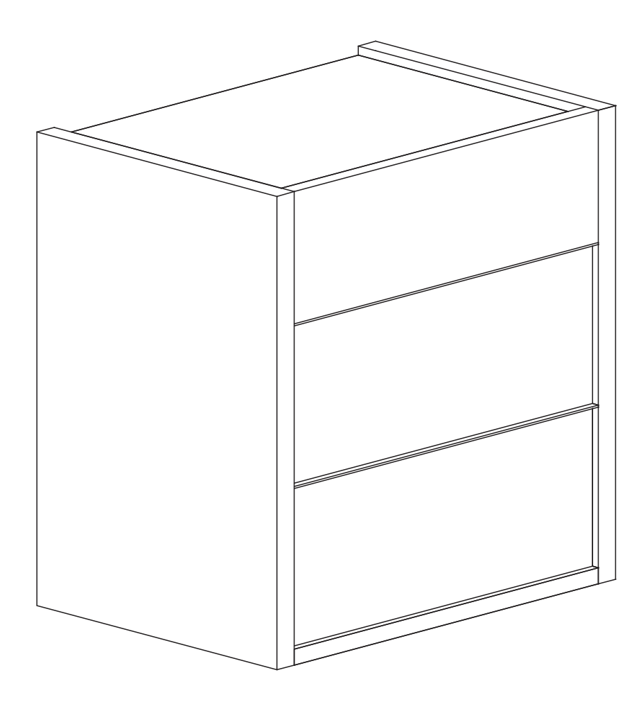 Carter 3 Drawer Bedside Table - Bronze & Mercure Oak - FurniComp