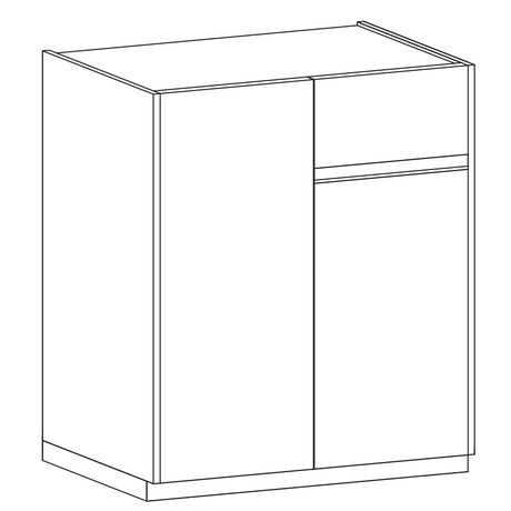 Chelsea 2 Door 1 Drawer Compact Bronze and Mercure Oak Sideboard - FurniComp