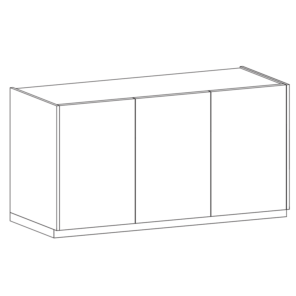 Chelsea 3 Door Bronze and Mercure Oak Sideboard - FurniComp