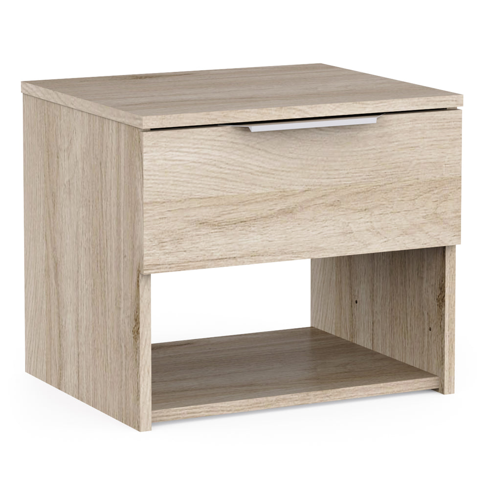 Chicago 1 Drawer Bedside Table - Kronberg Oak - FurniComp