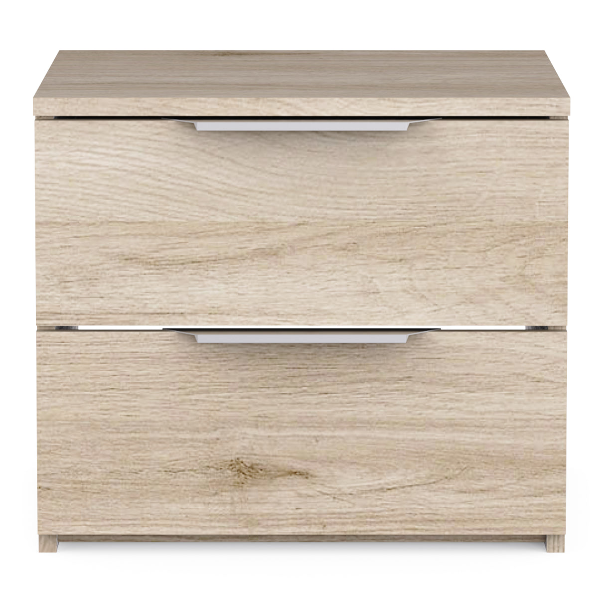 Chicago 2 Drawer Bedside Table - Kronberg Oak - FurniComp