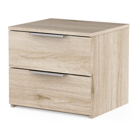 Chicago 2 Drawer Bedside Table - Kronberg Oak - FurniComp