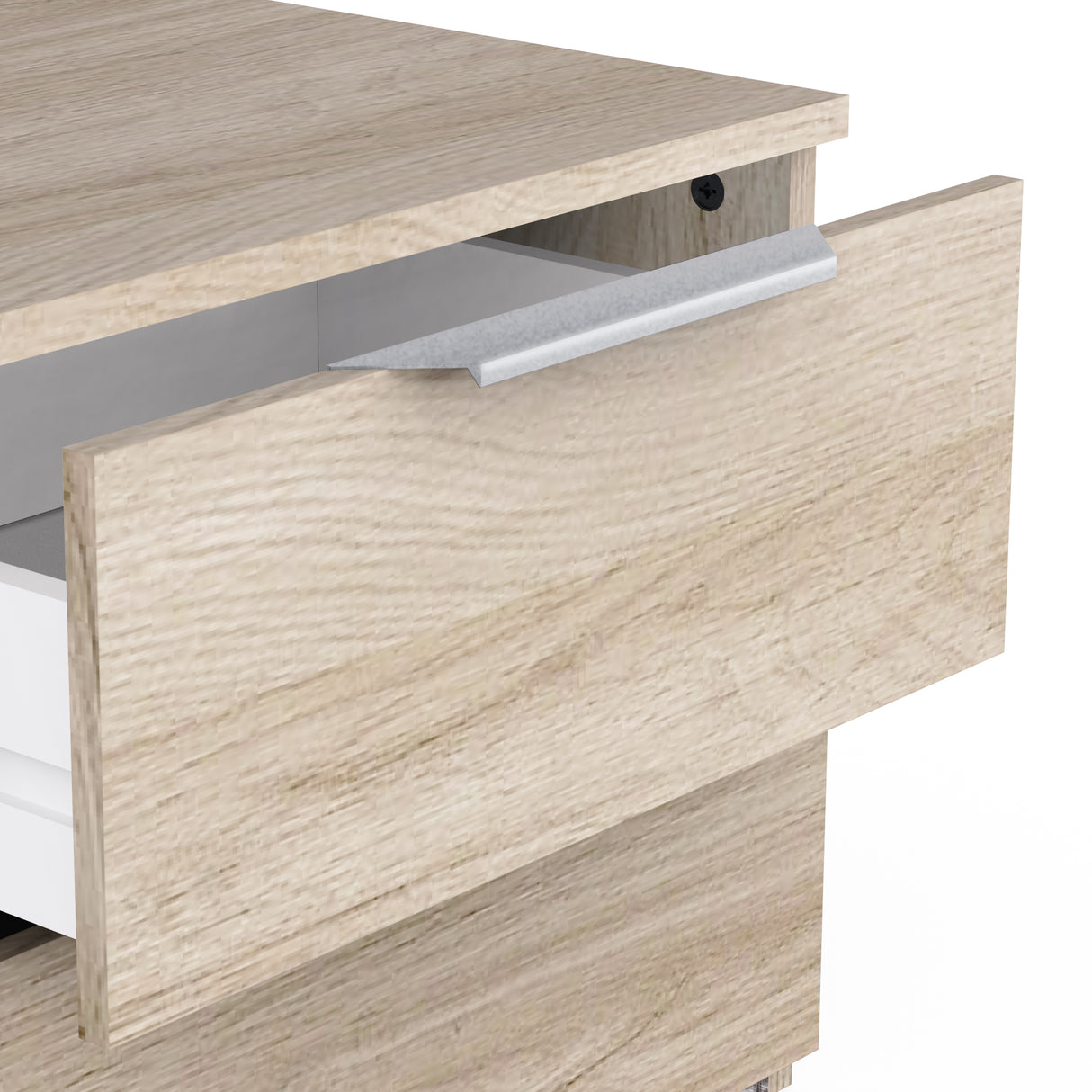 Chicago 2 Drawer Bedside Table - Kronberg Oak - FurniComp