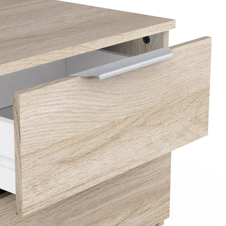 Chicago 2 Drawer Bedside Table - Kronberg Oak - FurniComp