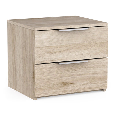 Chicago 2 Drawer Bedside Table - Kronberg Oak - FurniComp