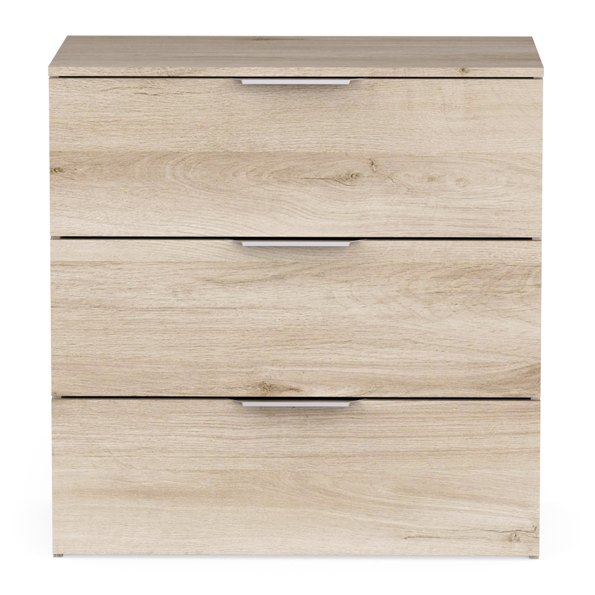 Chicago 3 Drawer 80cm Chest of Drawers - Kronberg Oak - FurniComp