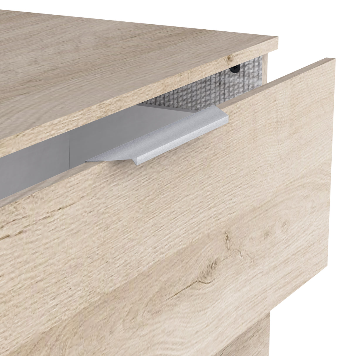 Chicago 3 Drawer 80cm Chest of Drawers - Kronberg Oak - FurniComp