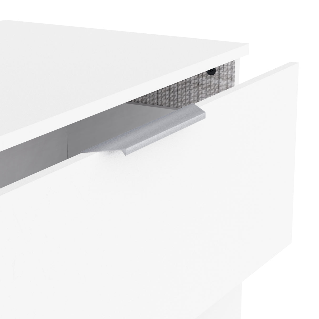 Chicago 3 Drawer 80cm Chest of Drawers - Matt White - FurniComp