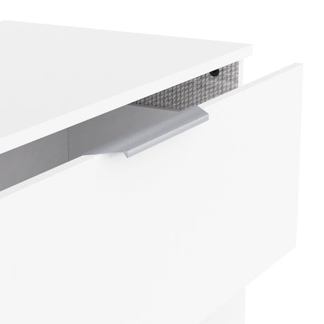 Chicago 3 Drawer 80cm Chest of Drawers - Matt White - FurniComp