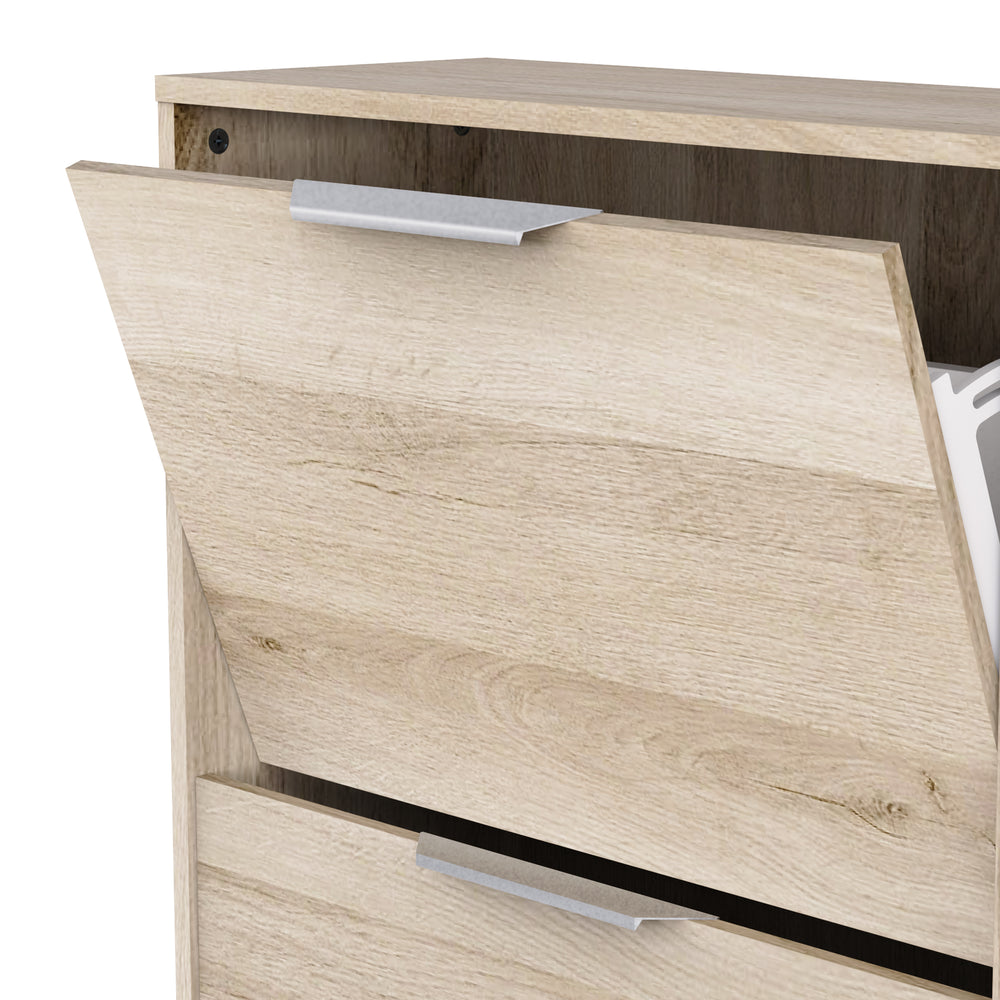 Chicago 4 Door 90cm Shoe Cabinet -Kronberg Oak - FurniComp