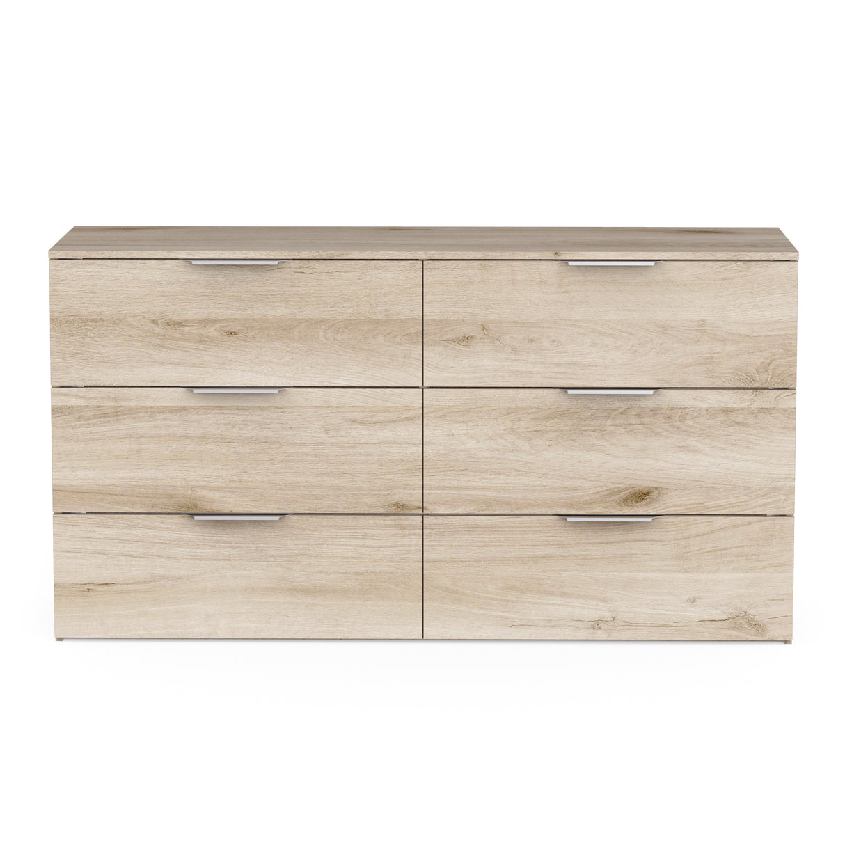 Chicago 6 Drawer 150cm Chest of Drawers - Kronberg Oak - FurniComp