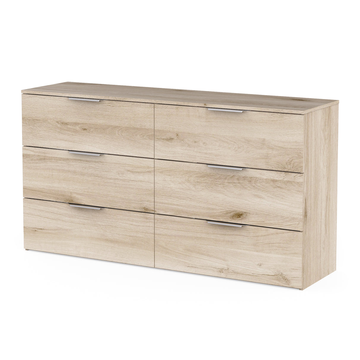 Chicago 6 Drawer 150cm Chest of Drawers - Kronberg Oak - FurniComp