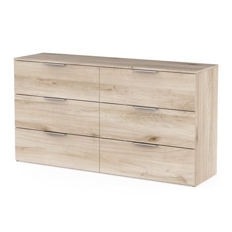 Chicago 6 Drawer 150cm Chest of Drawers - Kronberg Oak - FurniComp