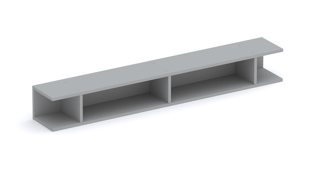 Combo 138cm Floating Wall Hung TV Shelf - Slate Grey COM-43-04 - FurniComp