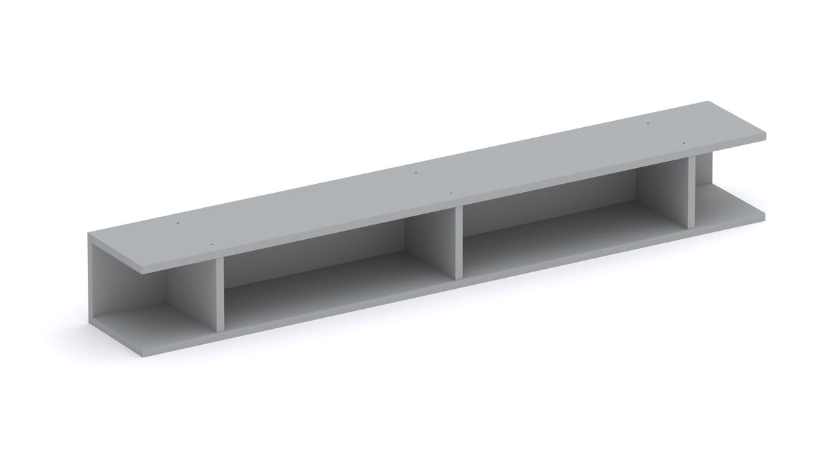 Combo 138cm Floating Wall Hung TV Shelf - Slate Grey COM-43-04 - FurniComp