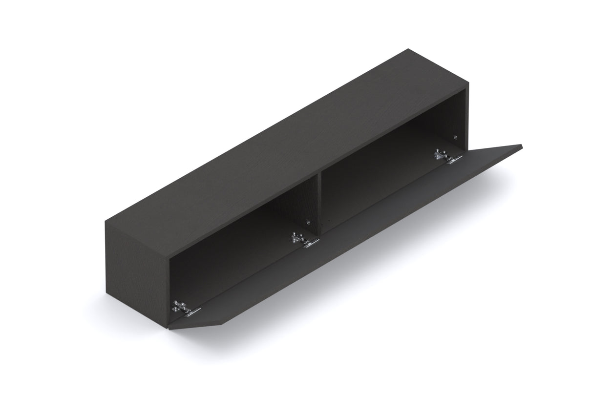 Combo 138cm Floating Wall Hung TV Unit - Black Lava COM-62-06 - FurniComp