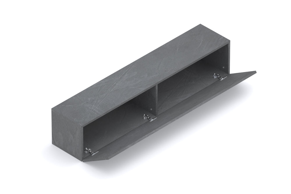 Combo 138cm Floating Wall Hung TV Unit - Lead Grey COM-62-08 - FurniComp