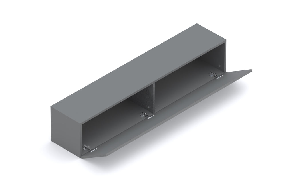 Combo 138cm Floating Wall Hung TV Unit - Slate Grey COM-62-04 - FurniComp