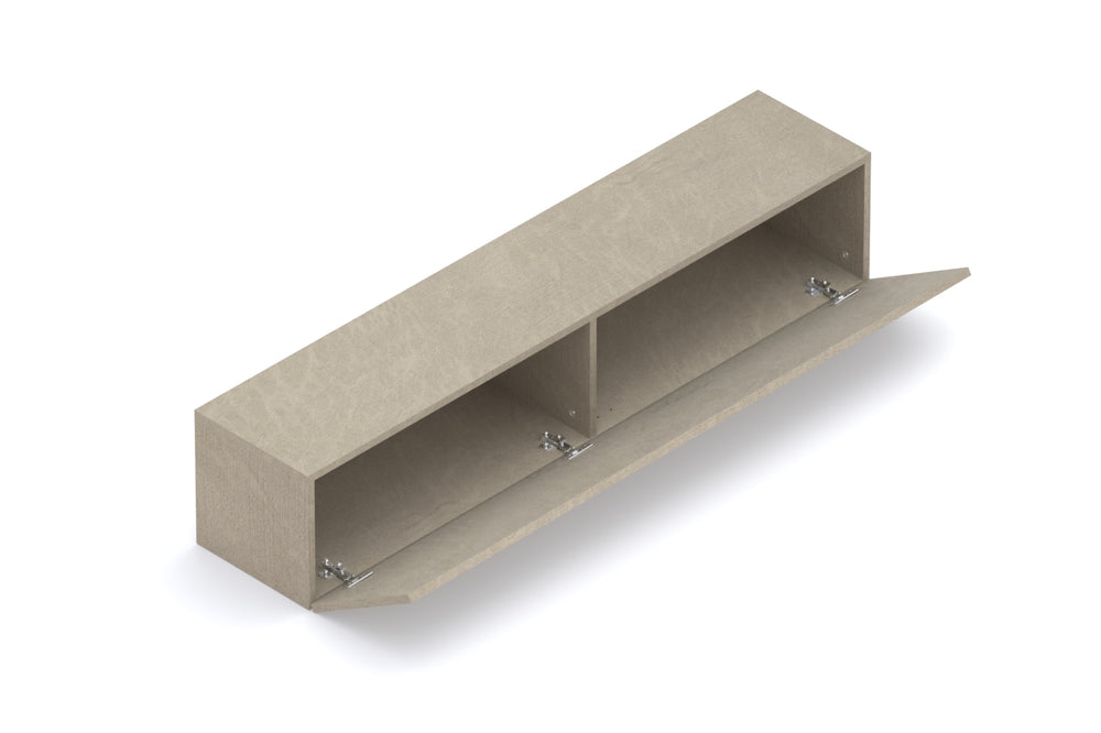 Combo 138cm Floating Wall Hung TV Unit - Stone COM-62-03 - FurniComp