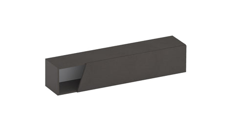 Combo 138cm Floating Wall Hung TV Unit with Shaped Door - Black Lava COM-26-06 - FurniComp