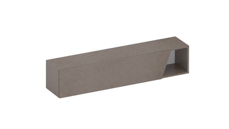 Combo 138cm Floating Wall Hung TV Unit with Shaped Door - Bronze COM-26-07 - FurniComp