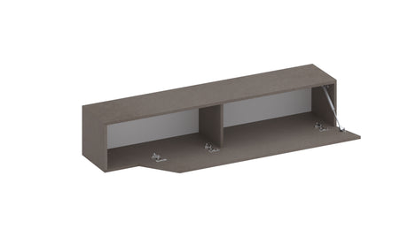 Combo 138cm Floating Wall Hung TV Unit with Shaped Door - Bronze COM-26-07 - FurniComp