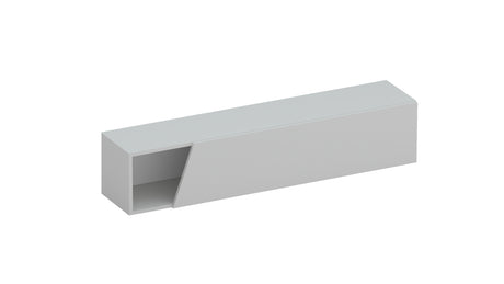 Combo 138cm Floating Wall Hung TV Unit with Shaped Door - Light Chalk Grey COM-26-05 - FurniComp