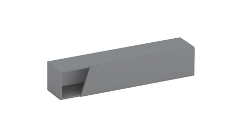 Combo 138cm Floating Wall Hung TV Unit with Shaped Door - Slate Grey COM-26-04 - FurniComp