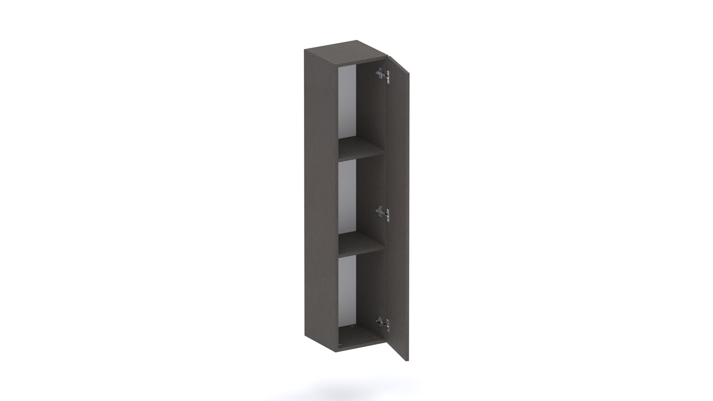 Combo 1 Door 29cm Multipurpose Wall Hung Tall Storage Unit - Black Lava COM-30-06 - FurniComp