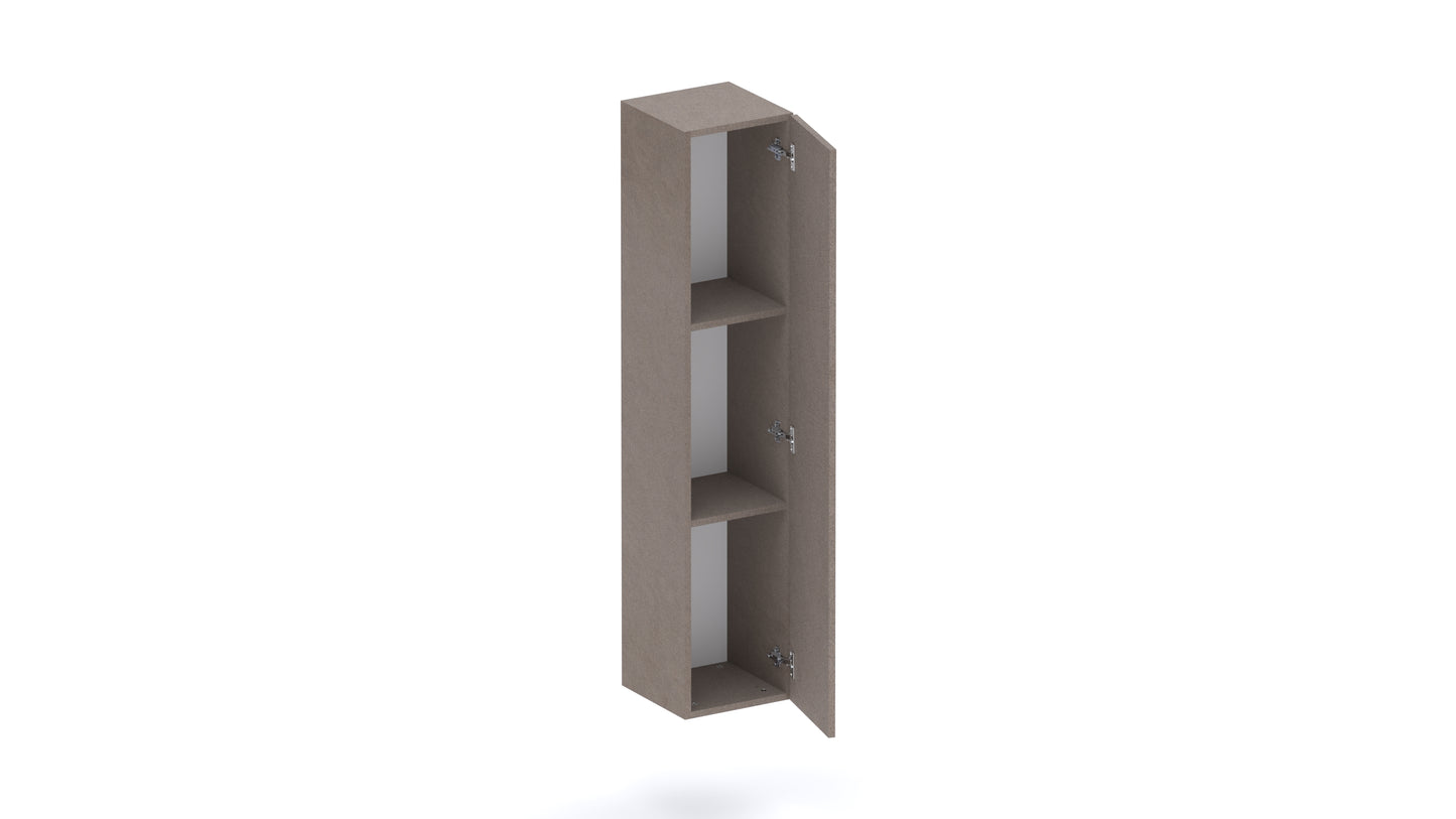 Combo 1 Door 29cm Multipurpose Wall Hung Tall Storage Unit - Bronze COM-30-07 - FurniComp