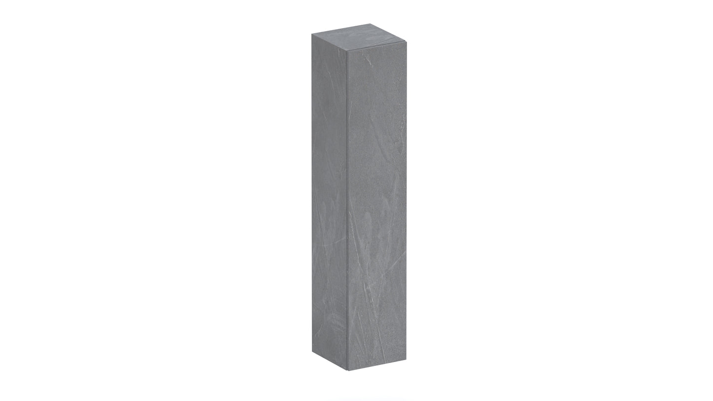 Combo 1 Door 29cm Multipurpose Wall Hung Tall Storage Unit - Lead Grey COM-30-08 - FurniComp