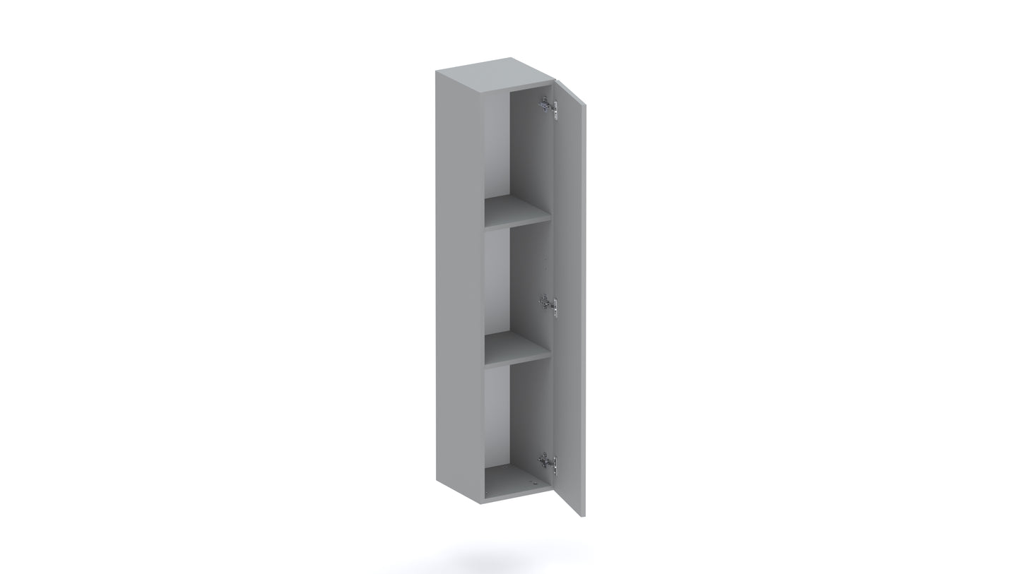 Combo 1 Door 29cm Multipurpose Wall Hung Tall Storage Unit - Slate Grey COM-30-04 - FurniComp