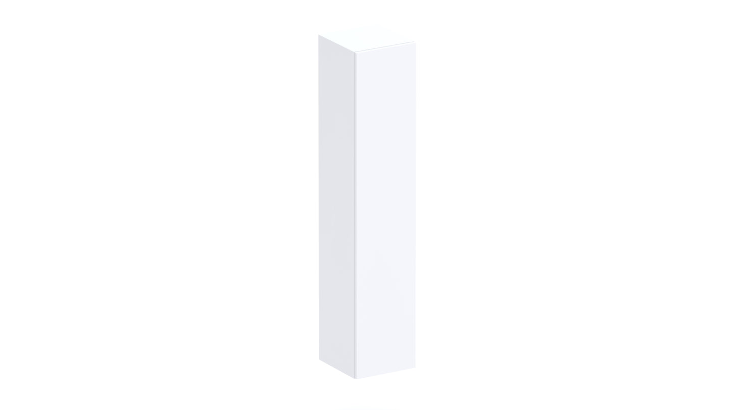 Combo 1 Door 29cm Multipurpose Wall Hung Tall Storage Unit - White Gloss COM-30-01 - FurniComp