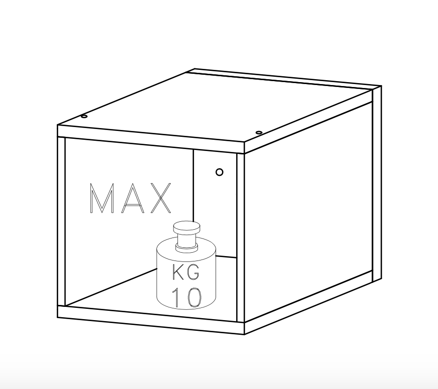 Combo 28cm Floating Wall Cube Set of 2 - Cadiz Oak COM-311-09 - FurniComp
