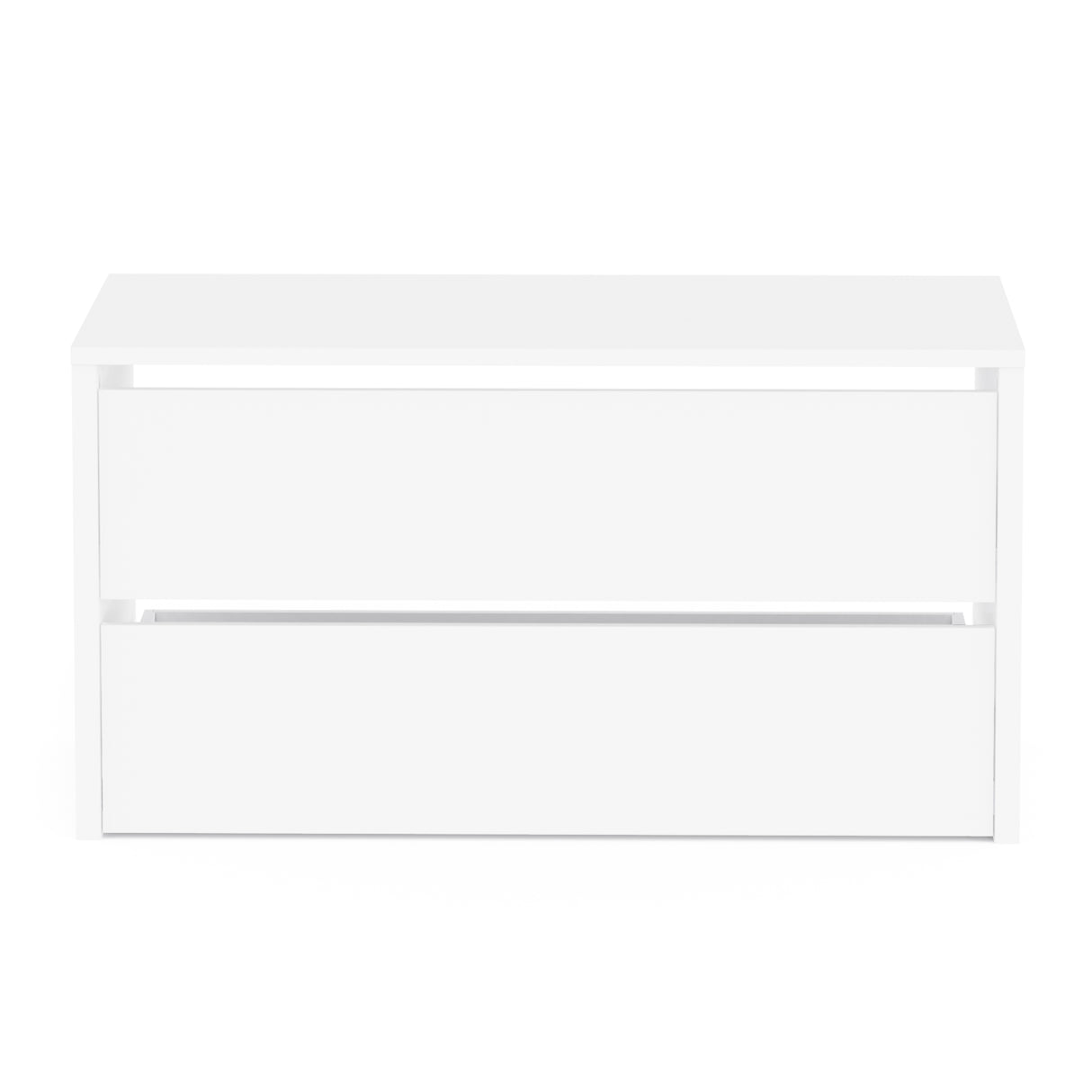 Connect 2 Drawers White 100cm Large Internal Chest of Drawers for Wardrobes CON-2DR-WDP - FurniComp