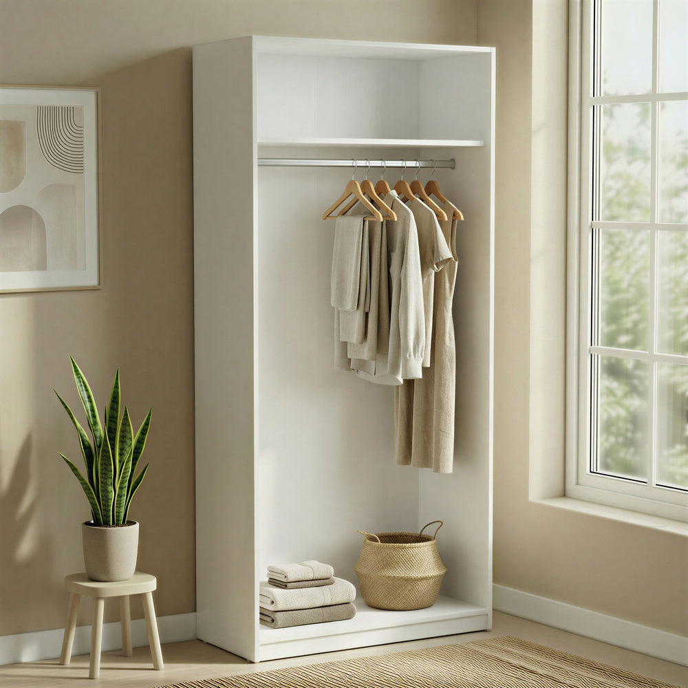 Connect Modular 2 Door White Carcass 100x55x224cm CON-2DR-CW