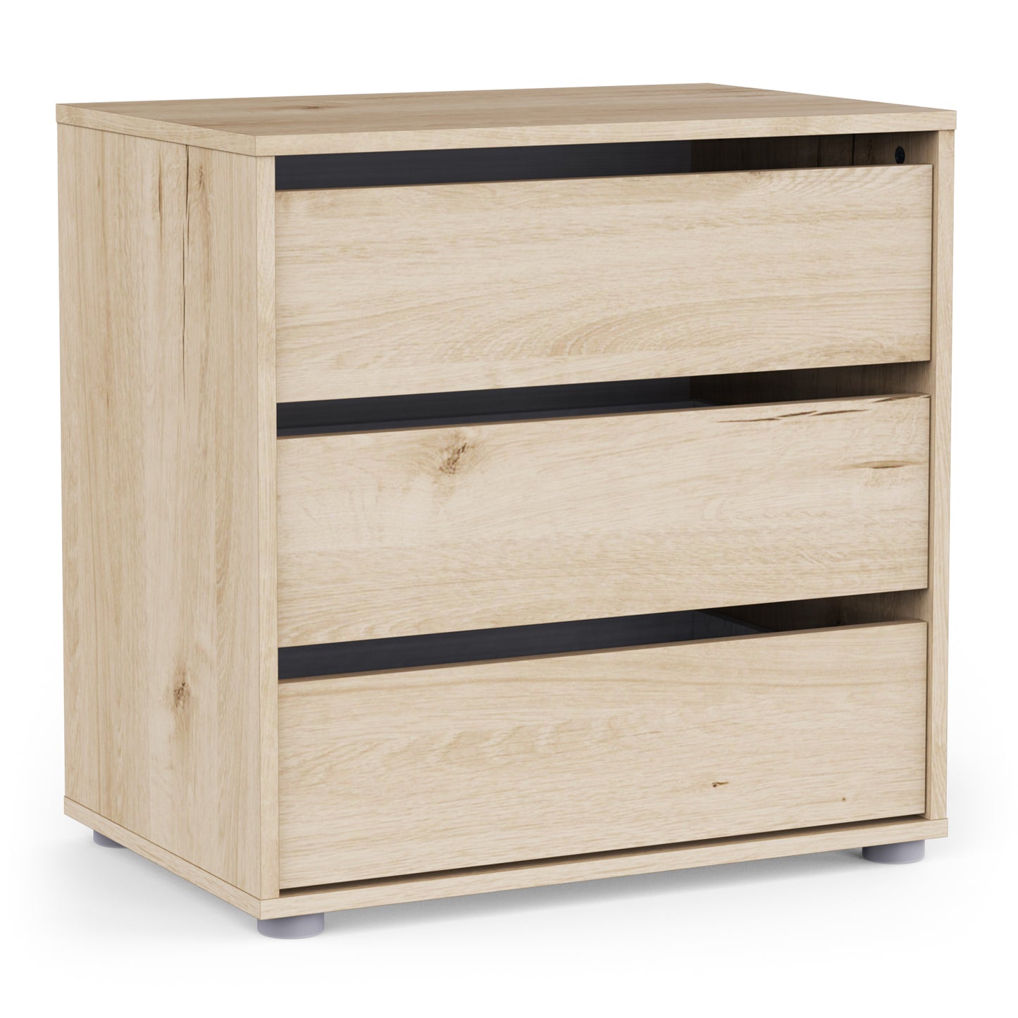 Dallas Universal 3 Drawers Royal Oak 60cm Internal Chest of Drawers for Wardrobes - FurniComp