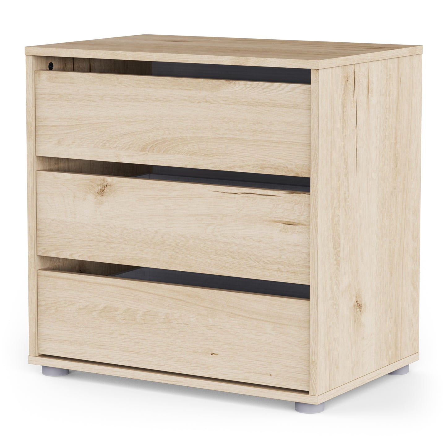 Dallas Universal 3 Drawers Royal Oak 60cm Internal Chest of Drawers for Wardrobes - FurniComp